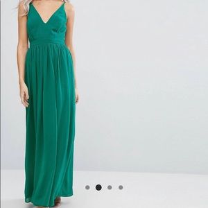 ASOS Petite Tie Back Maxi Dress